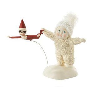 Department 56 Snowbabies “Elf On the Shelf Gives Flying Lessons” Porcela…